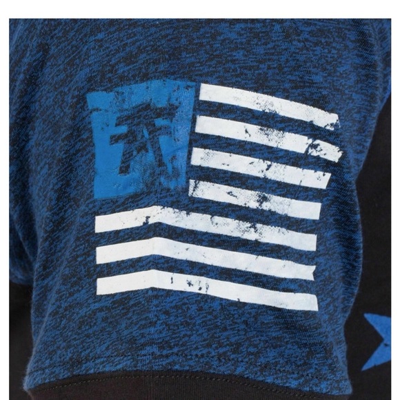 AMERICAN FIGHTER Kendall Black Blue Athletic Fit Mens Crew Neck T-shirt XL-3XL - Picture 11 of 11